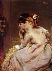 Alfred Stevens Famous Paintings - The Japanese Mask